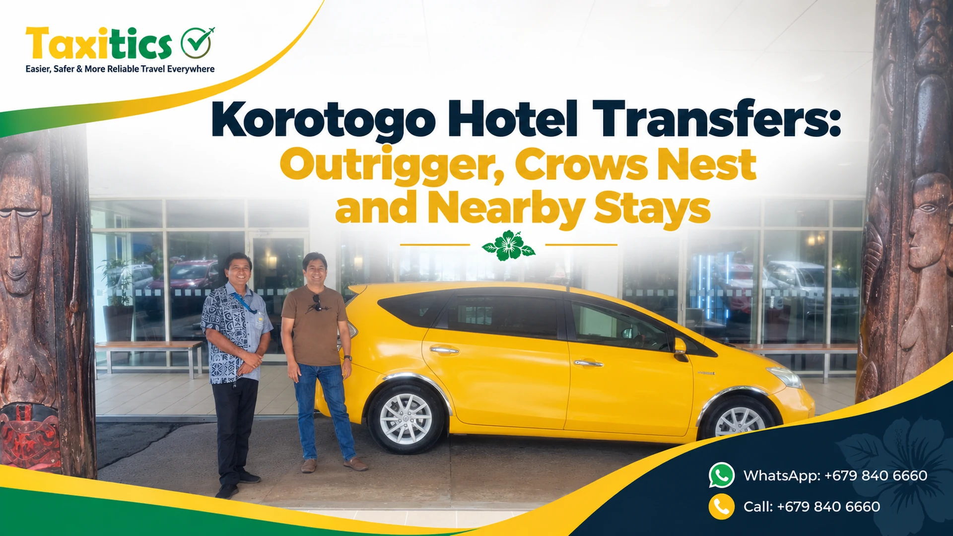 Korotogo Hotel Transfers: Outrigger, Crows Nest and Nearby Stays