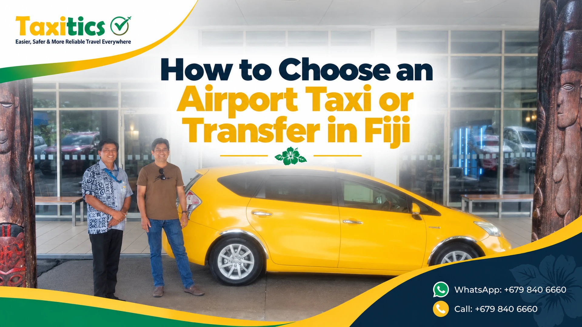 Taxitics Fiji article cover: How to Choose an Airport Taxi or Transfer in Fiji