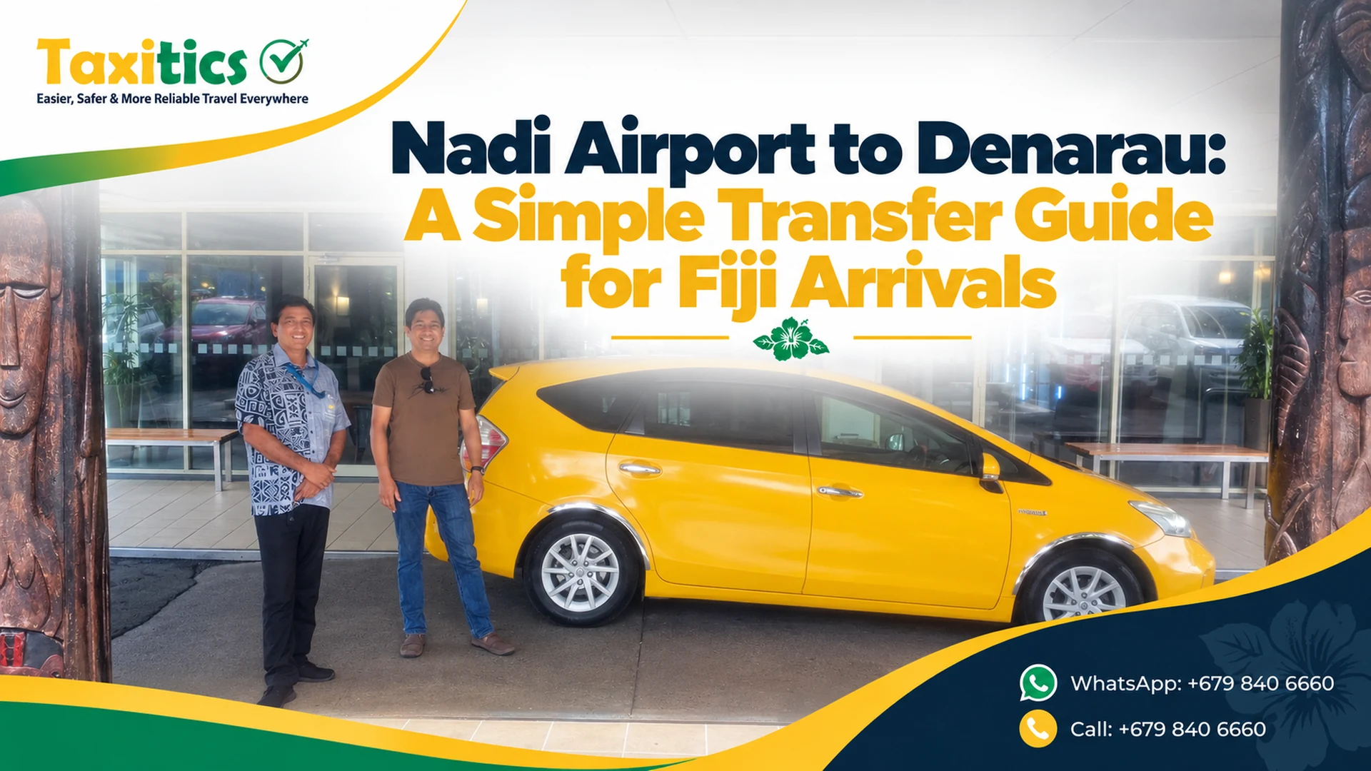 Taxitics Fiji article cover: Nadi Airport to Denarau: A Simple Transfer Guide for Fiji Arrivals
